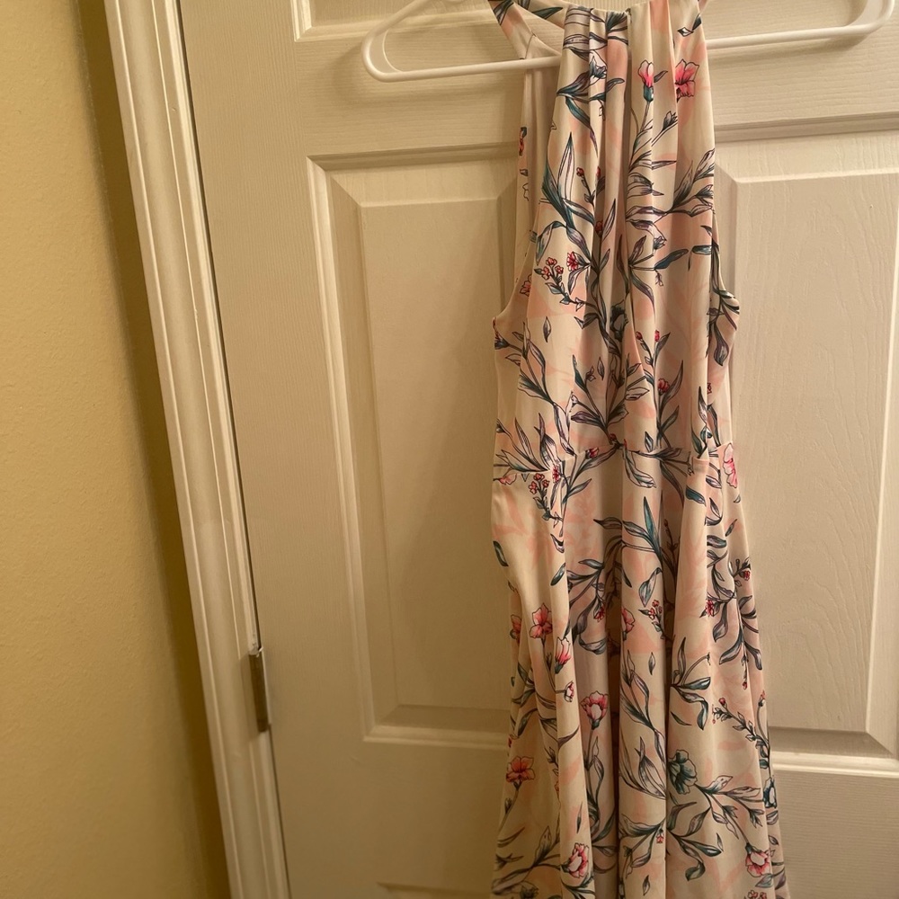 Women’s EXPRESS dress striped with drawstring to tie in the front